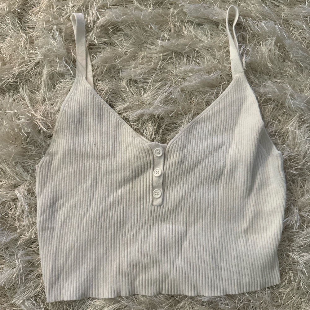 Cute white tank top